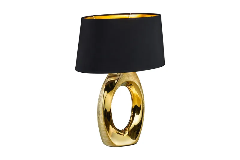 Taba Bordslampa 52cm E27 guld/ svart, Guld/Svart