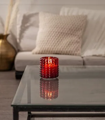 Flamme Dotty LED Ljus 9 cm - röd - Belysning & el - Inomhusbelysning & lampor - Dekorationsbelysning