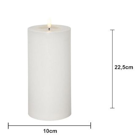 Flamme Flow Big LED Blockljus 22,5 cm - vit - Belysning & el - Inomhusbelysning & lampor - Dekorationsbelysning
