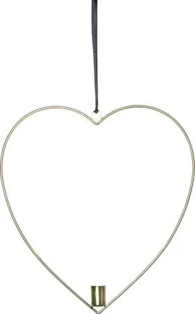 Flamme Heart Inomhusdekoration 28 cm - Mässing - Belysning & el - Inomhusbelysning & lampor - Dekorationsbelysning
