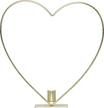 Flamme Heart Inomhusdekoration 28 cm - Mässing - Belysning & el - Inomhusbelysning & lampor - Dekorationsbelysning