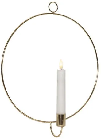 Flamme Ring Inomhusdekoration 28 cm - mässing - Belysning & el - Inomhusbelysning & lampor - Dekorationsbelysning