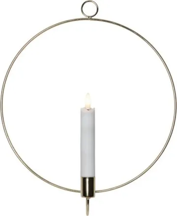 Flamme Ring Inomhusdekoration 28 cm - mässing - Belysning & el - Inomhusbelysning & lampor - Dekorationsbelysning