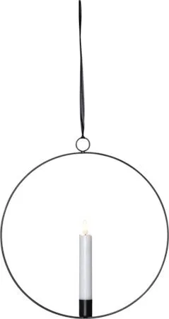 Flamme Ring Inomhusdekoration 28.5 cm - svart och vit - Belysning & el - Inomhusbelysning & lampor - Dekorationsbelysning