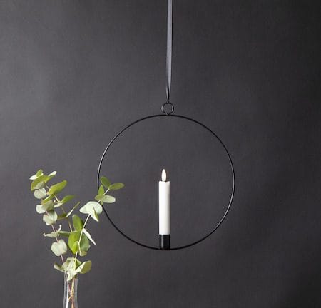 Flamme Ring Inomhusdekoration 28.5 cm - svart och vit - Belysning & el - Inomhusbelysning & lampor - Dekorationsbelysning