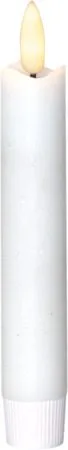 Flamme Rustic LED Antikljus 2-pack 15 cm, vit