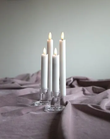 Flamme Rustic LED Antikljus 2-pack 15 cm - vit - Belysning & el - Inomhusbelysning & lampor - Dekorationsbelysning