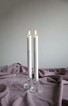 Flamme Rustic LED Antikljus 2-pack 25 cm - vit - Belysning & el - Inomhusbelysning & lampor - Dekorationsbelysning