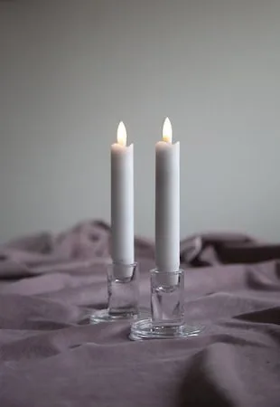 Flamme Rustic LED Antikljus 2-pack 15 cm - vit - Belysning & el - Inomhusbelysning & lampor - Dekorationsbelysning