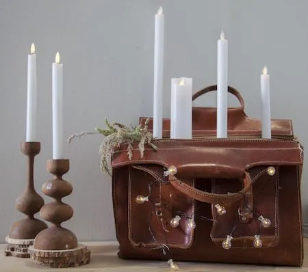 Flamme Rustic LED Antikljus 2-pack 25 cm - vit - Belysning & el - Inomhusbelysning & lampor - Dekorationsbelysning