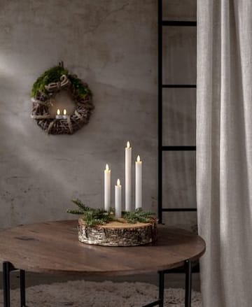 Flamme Rustic LED Antikljus 4-pack 28,5 cm - vit - Belysning & el - Inomhusbelysning & lampor - Dekorationsbelysning