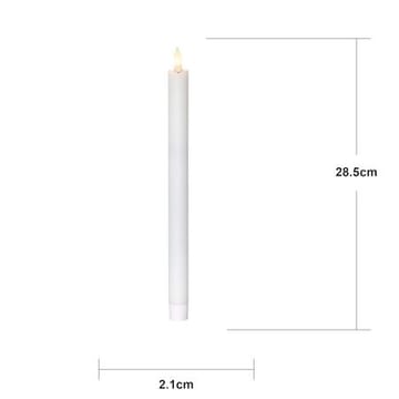 Flamme Rustic LED Antikljus 4-pack 28,5 cm - vit - Belysning & el - Inomhusbelysning & lampor - Dekorationsbelysning