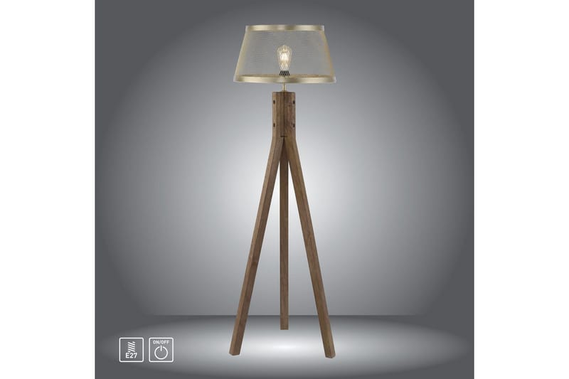 Golvlampa Frederik - 46x145x46 cm - Belysning & el - Inomhusbelysning & lampor - Sovrumslampa