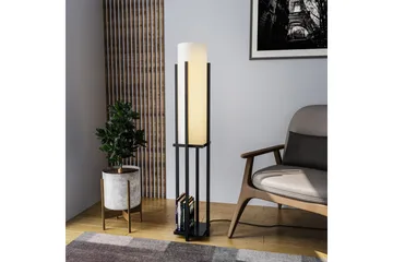 Golvlampa Ratmo Sudampa (Hyllhöjd: 60 cm) Svart Beige - Svart Beige - Belysning & el - Inomhusbelysning & lampor - Sovrumslampa