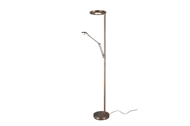 Golvlampa TRIO Barrie Mässing, Mässing