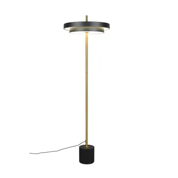 Golvlampa TRIO Keaton - Mattsvart/Mässing - Belysning & el - Inomhusbelysning & lampor - Sovrumslampa