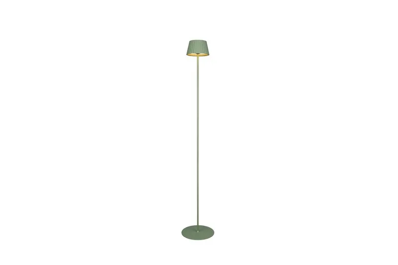 Golvlampa TRIO Suarez Pistage grön, Pistage grön