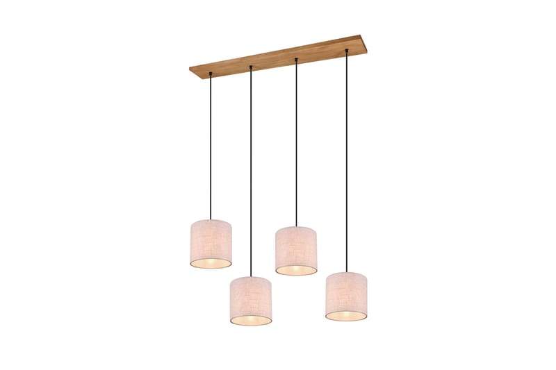 Elmau Taklampa 4L E27 trä/ beige, Trä/Beige