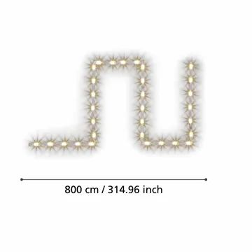 Ljuslist Stripe-Z LED-ZIG-RGB/CCT - 8 m - Belysning & el - Inomhusbelysning & lampor - Dekorationsbelysning