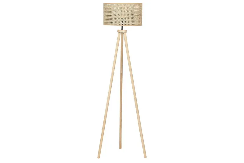 Makronisos Golvlampa 150 cm, Ljus trä