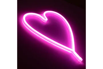 Neon-Hjärta Just Light Dekorationslampa - Pink - Belysning & el - Inomhusbelysning & lampor - Dekorationsbelysning