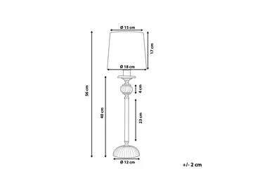 Ardeena Bordslampa 56 cm E14 - Silver/Svart - Belysning & el - Inomhusbelysning & lampor - Sänglampor & nattduksbordslampa - Sänglampa bord