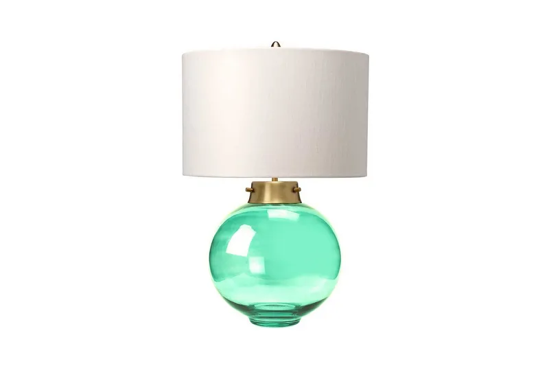 Bordslampa Elstead Lighting Kara Åldrad mässing - Mörkgrönt glas, Åldrad mässing - Mörkgrönt glas