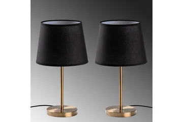 Bordslampset (2 stycken) Jaspal Mörk Antik - Mörk Antik - Belysning & el - Inomhusbelysning & lampor - Sänglampor & nattduksbordslampa - Sänglampa bord