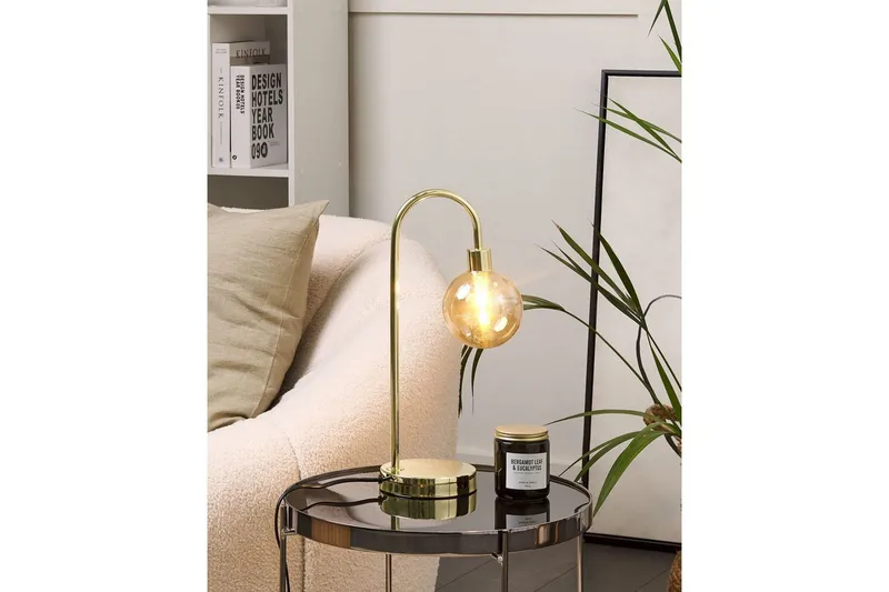Capramis Bordslampa 41 cm G9 - Guld - Belysning & el - Inomhusbelysning & lampor - Sänglampor & nattduksbordslampa - Sänglampa bord