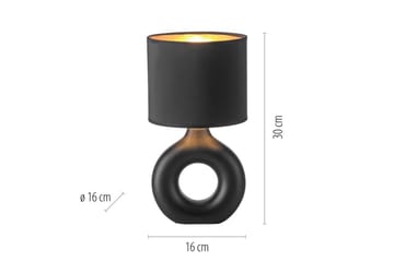 Carara Just Light Bordslampa - Black - Belysning & el - Inomhusbelysning & lampor - Sänglampor & nattduksbordslampa - Sänglampa bord