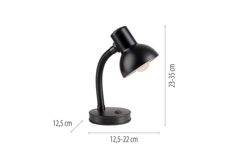Flexi Just Light Bordslampa - Black - Belysning & el - Inomhusbelysning & lampor - Sänglampor & nattduksbordslampa - Sänglampa bord