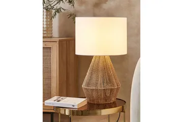 Kafelaina Bordslampa 52 cm E27 - Natur/Vit - Belysning & el - Inomhusbelysning & lampor - Sänglampor & nattduksbordslampa - Sänglampa bord
