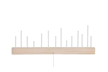 Kungsberget Adventsljusstake 24 cm - Whitewash - Belysning & el - Inomhusbelysning & lampor - Sänglampor & nattduksbordslampa - Sänglampa bord