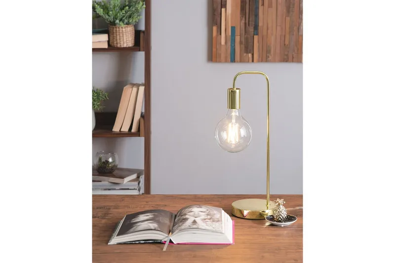 Savenay Bordslampa 48 cm E27 - Guld - Belysning & el - Inomhusbelysning & lampor - Bordslampor