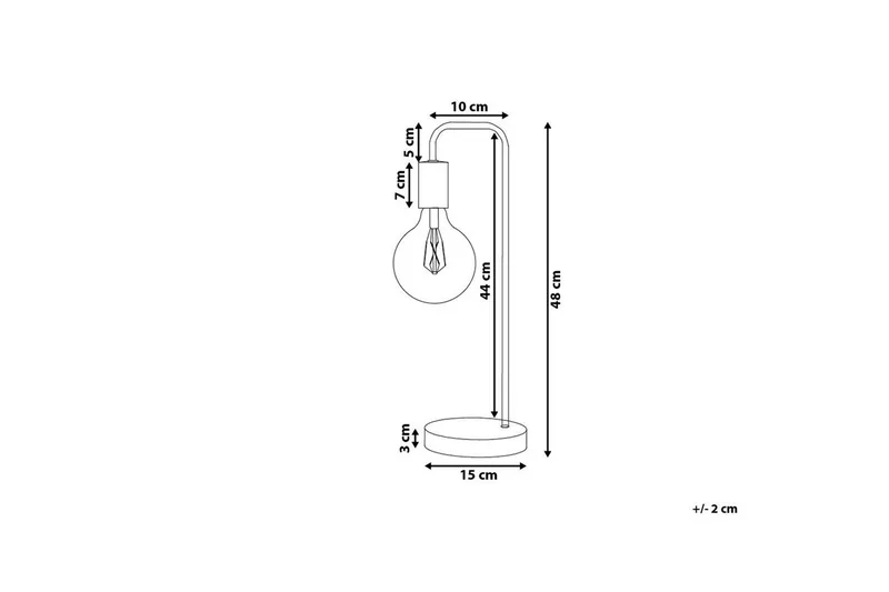 Savenay Bordslampa 48 cm E27 - Guld - Belysning & el - Inomhusbelysning & lampor - Bordslampor