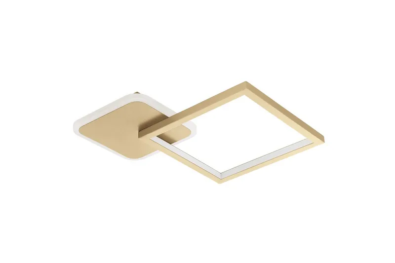 Taklampa Eglo Gafares Kvadrat Guldfärgad/Vit, Guld/Vit