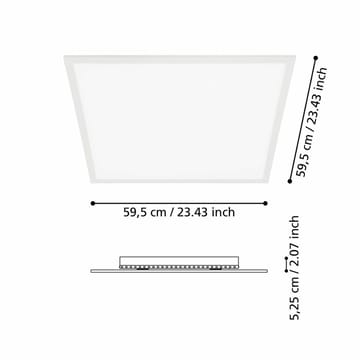 Taklampa Salobrena - 59,5 cm - Belysning & el - Inomhusbelysning & lampor - Sovrumslampa - Taklampa sovrum