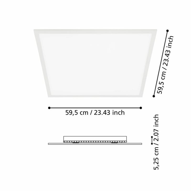 Taklampa Salobrena - 59,5 cm - Belysning & el - Inomhusbelysning & lampor - Sovrumslampa - Taklampa sovrum