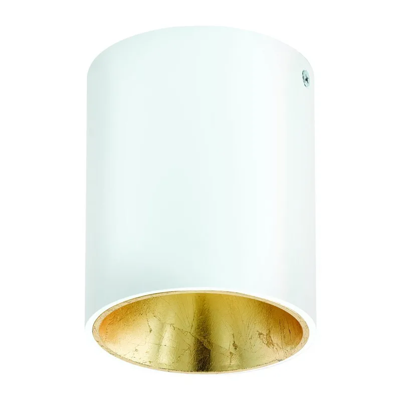 Taklampa Polasso, Vit/Guld