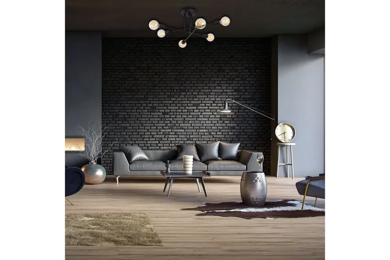 Opviq Tel Stor Taklampa Plafond - Vardagsrum - Sovrum - Kök - Svart - Belysning & el - Inomhusbelysning & lampor - Taklampa & takbelysning - Plafond