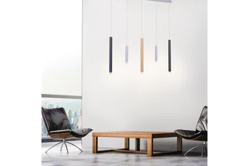 PURE-GEMIN Pendellampa, aluminium 100x200 cm - Grå/Guld - Belysning & el - Inomhusbelysning & lampor - Taklampa & takbelysning - Pendellampor & hänglampor