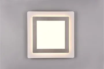 Morgan LED Plafond 45x45 cm vit/ borstad stål - Borstad stål - Belysning & el - Inomhusbelysning & lampor - Taklampa & takbelysning - Plafond