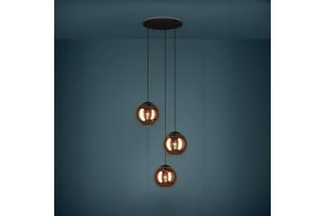 Takpendel Eglo Cordoba Rondell Svart/Koppar med 3 Lampor - Belysning & el - Inomhusbelysning & lampor - Taklampa & takbelysning - Pendellampor & hänglampor