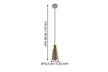 Takpendel Eglo Losalomas - Brons/Guld - Belysning & el - Inomhusbelysning & lampor - Taklampa & takbelysning - Pendellampor & hänglampor