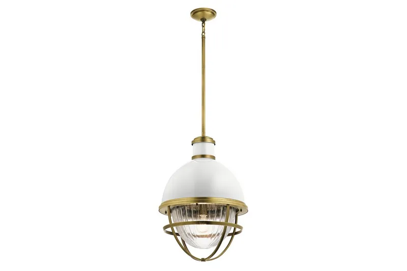 Tollis Kichler Taklampa, Brass||White