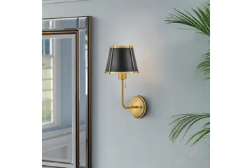 Clarke Hinkley Vägglampa - Brass||Black - Belysning & el - Inomhusbelysning & lampor - Vägglampa - Väggarmatur