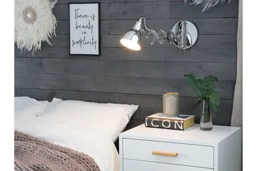 Harrington Vägglampa 33 cm - Silver - Belysning & el - Inomhusbelysning & lampor - Vägglampa