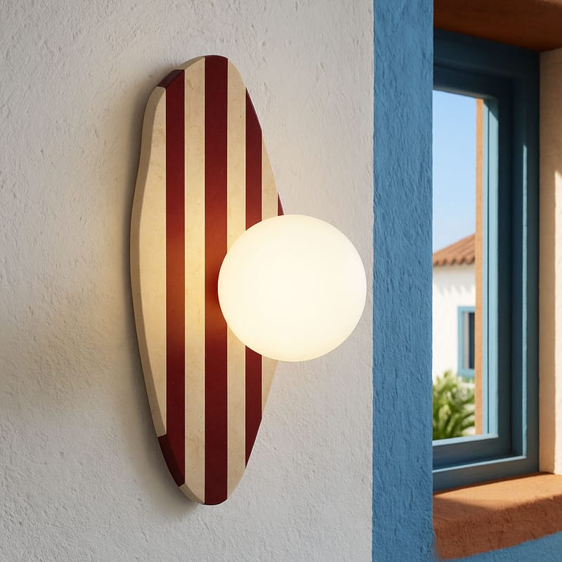 Kaynta Vägglampa 10 cm - Beige, Vit, Röd - Belysning & el - Inomhusbelysning & lampor - Vägglampa