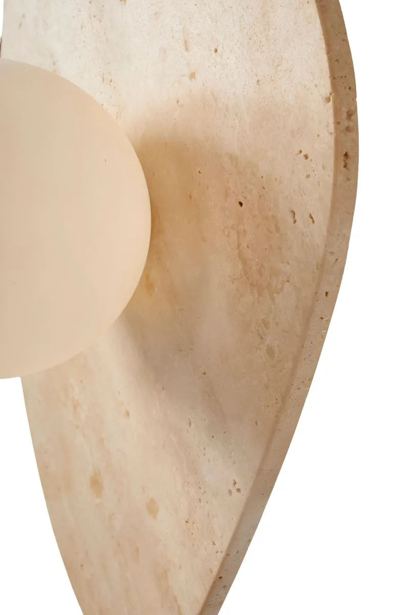 Thyrosel Vägglampa 10 cm - Beige Och Vit - Belysning & el - Inomhusbelysning & lampor - Vägglampa