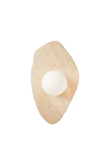 Thyrosel Vägglampa 10 cm - Beige Och Vit - Belysning & el - Inomhusbelysning & lampor - Vägglampa